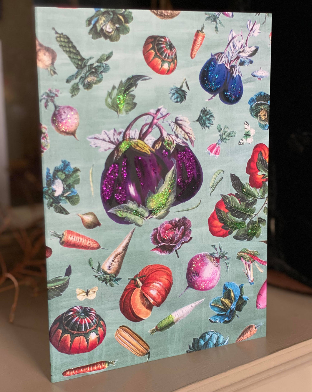 Aubergine Greetings Card