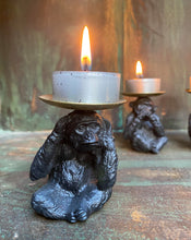 Load image into Gallery viewer, Set of See, Hear, Speak Monkey Candle Holders
