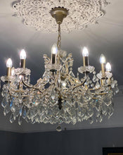 Load image into Gallery viewer, Antique Crystal Chandelier
