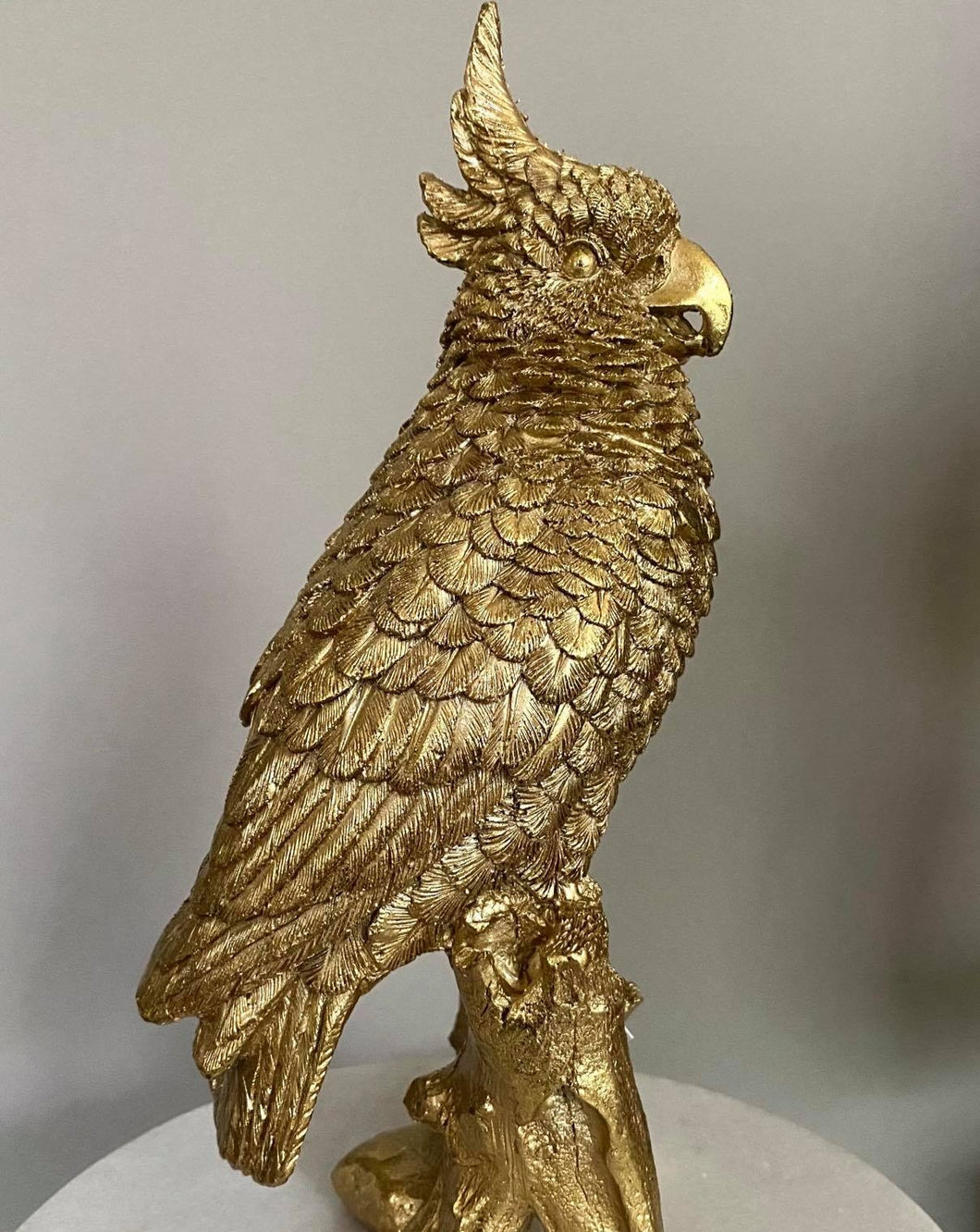 Gold Cockatoo Figurine