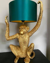 Load image into Gallery viewer, Gold Monkey Table Lamp
