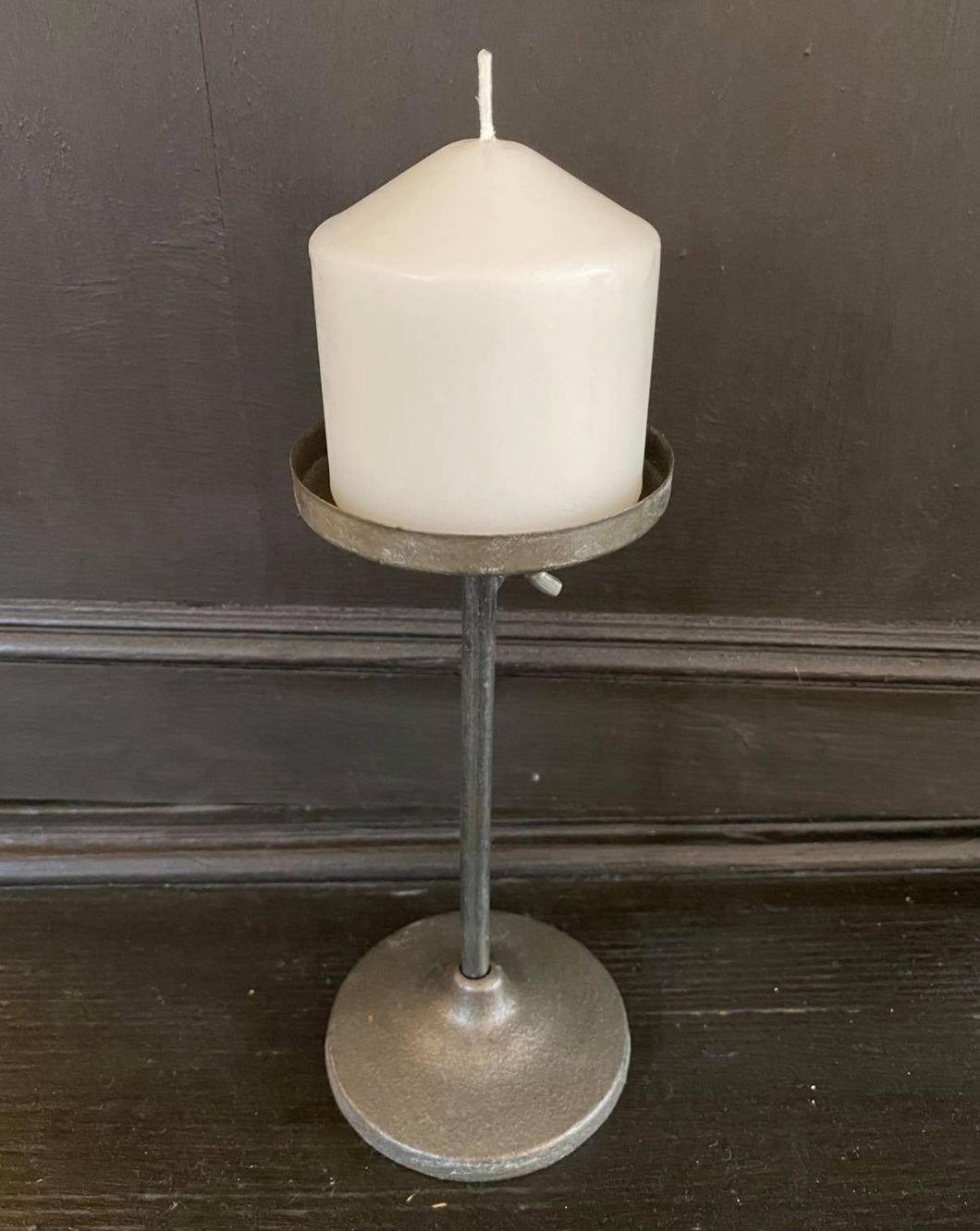 Antique Pillar Candle Holder