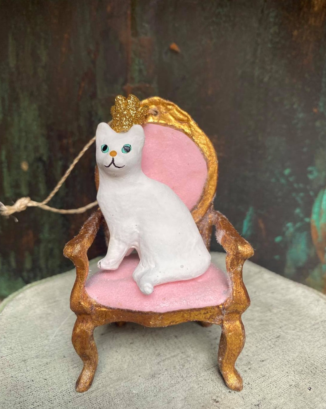 Regal Cat On A Throne Ornament