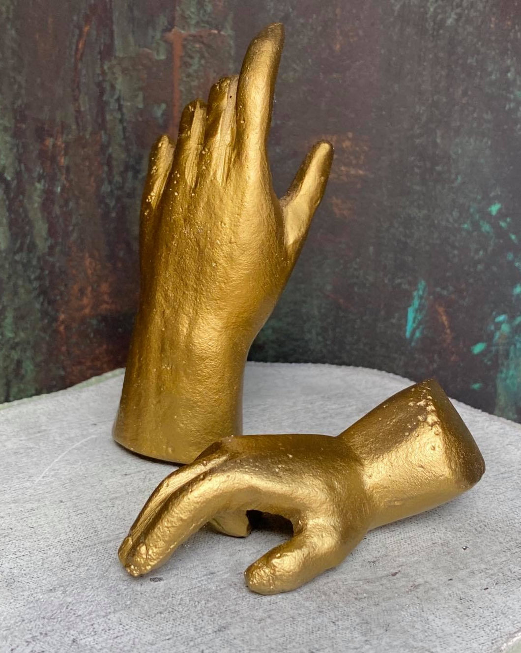 Set of Gilded Gold Hands