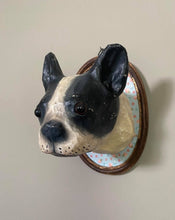 Load image into Gallery viewer, Wall Mounted Boston Terrier on Plaque
