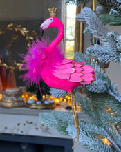 Load image into Gallery viewer, Sassy Flamingo Ornament
