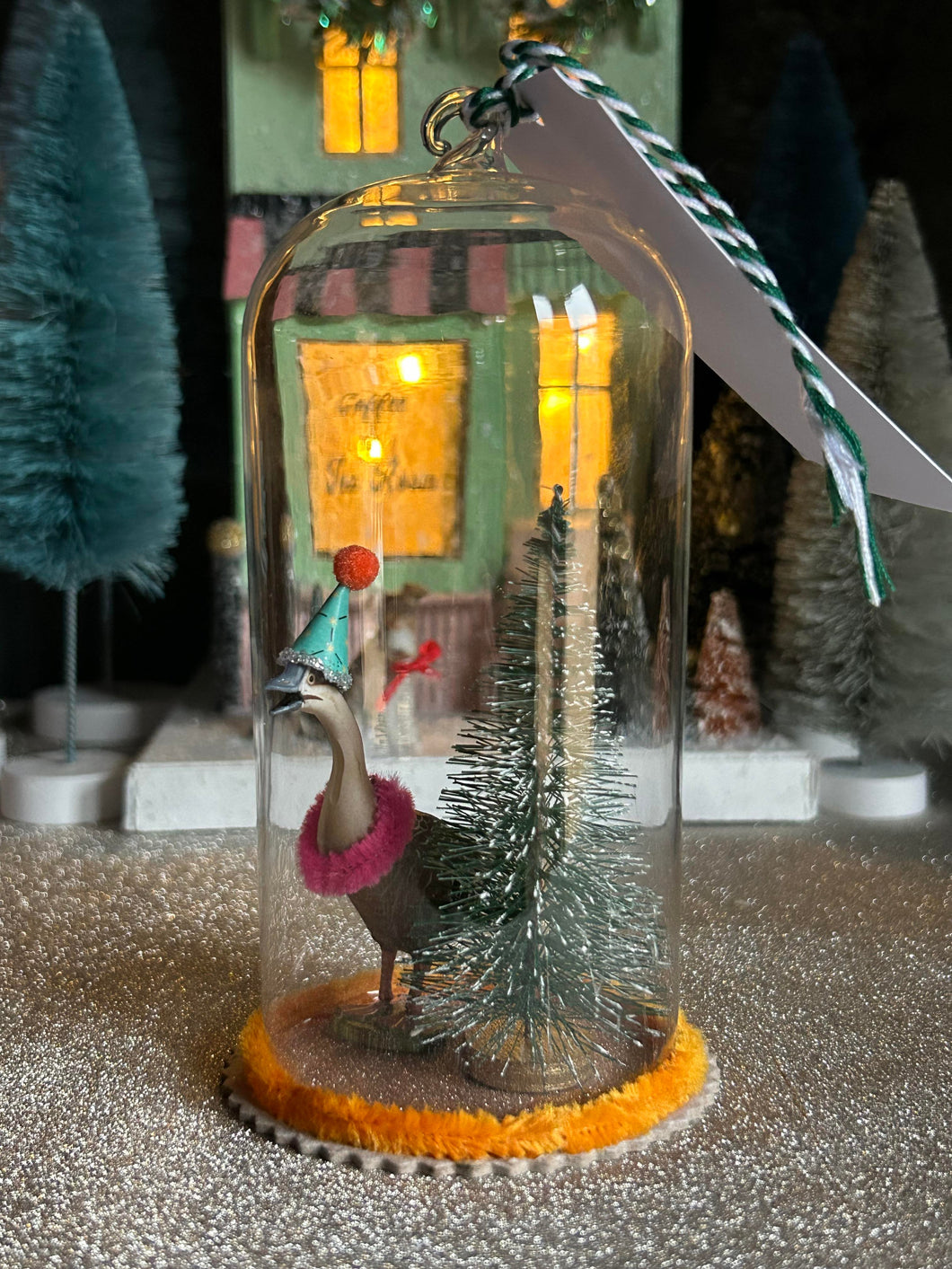 Tall Goose Christmas Bauble