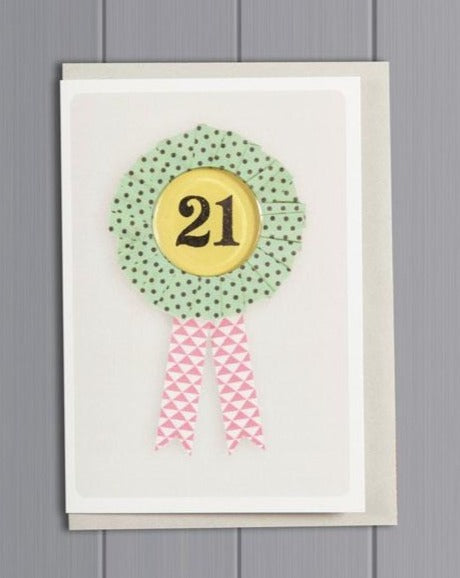 Rosette 21 Greetings Card