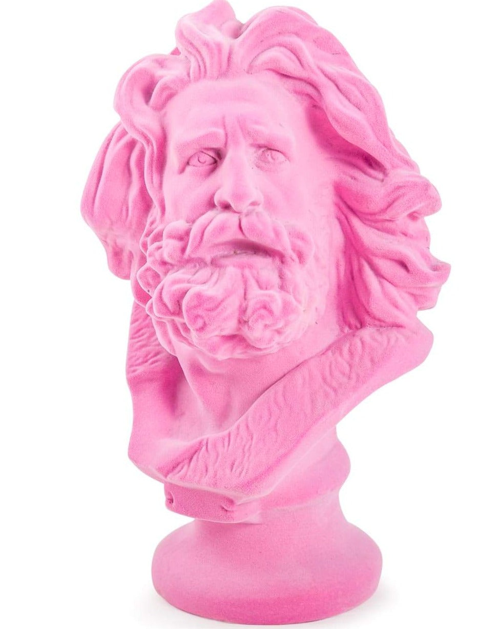 Pink Flocked Bust Of Marseillaise