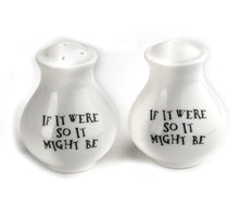 Load image into Gallery viewer, Tweedledum &amp; Tweedledee Salt and Pepper Shakers
