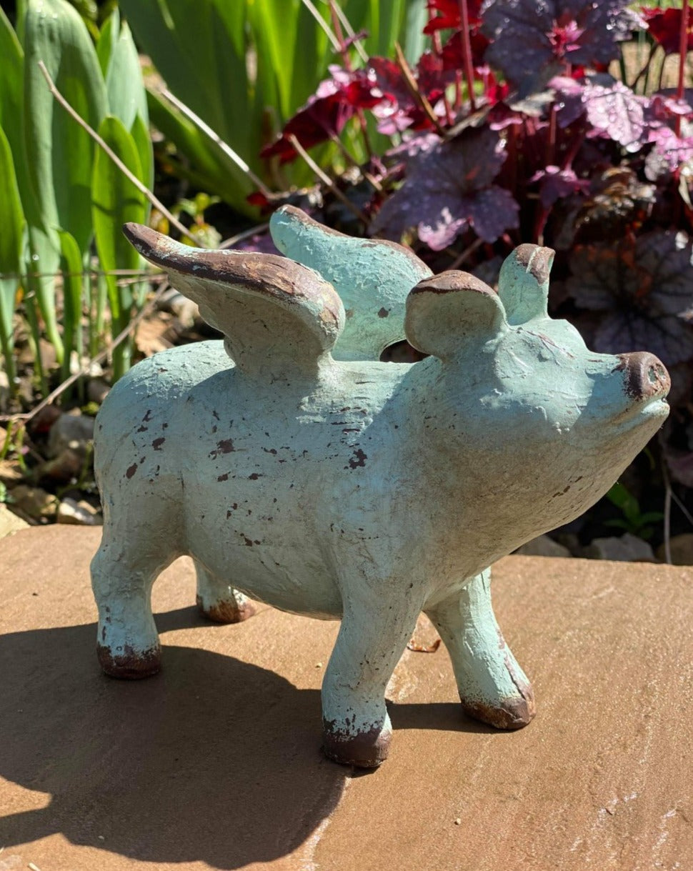 Flying Pig Garden Ornament